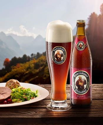 Franziskaner Hefe-Weissbier Dunkel en Bodecall