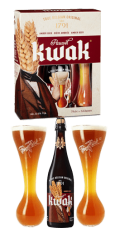 Pack Cerveza Kwak 1 botella 2 copas